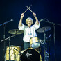 Mary Berry joined Rick Astley on stage to play drums at a UK festival last night