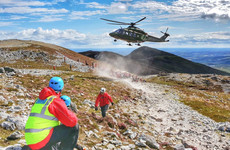 Man airlifted to hospital as thousands climb Croagh Patrick