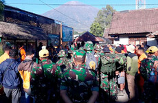 Over 500 hikers stranded on mountain after landslides in Indonesia