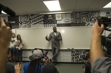 LeBron James opens a new public school for at-risk kids in his hometown of Akron, Ohio