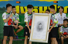 Thai cave rescue boys leave Buddhist monastery as novice monks
