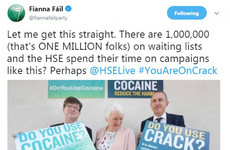 Fianna Fáil tweet about HSE being on crack 'not representative of party policy'