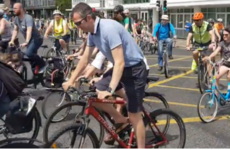 The Dublin Cycling Campaign is holding a mass protest cycle along the quays today