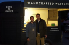 Liam Neeson personally hired a waffle truck for the crew of a movie he's filming in Northern Ireland