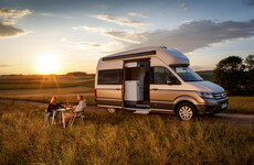 The new Volkswagen Grand California campervan has a shower and a rear sleeping area