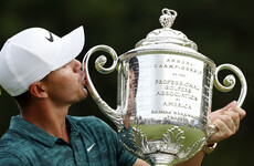 Brilliant Koepka holds Tiger at bay to win PGA Championship at Bellerive