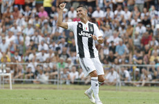 Ronaldo scores on his Juventus debut as 5,000 fans cram in to see Portuguese superstar