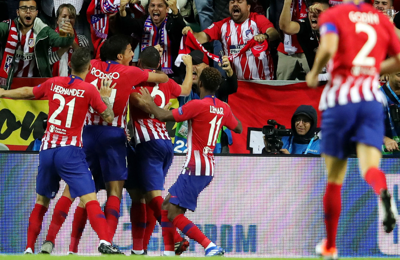 Atletico put four past Lopetegui's Real Madrid to lift Super Cup after extra-time