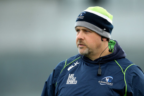 McFarland during his time as Connacht's forwards coach.