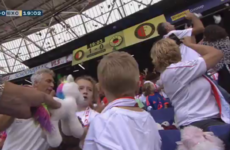 Feyenoord invite children's hospital patients to game, away fans shower them with cuddly toys
