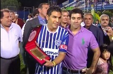 Paraguayan footballer makes his competitive return two years after being shot in the head
