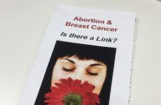 Leaflets making false link between abortion and cancer on offer at World Meeting of Families