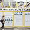 New artwork installed at site of 'Somebody's Child' exhibition in Temple Bar for Pope's visit