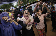 Rohingya refugees protest for 'justice' on first anniversary of a Myanmar military crackdown