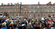 ‘Stand For Truth’ crowd marched in silence to remember abuse survivors as Papal Mass took place
