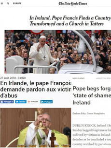 'A country transformed': How the world's media covered the pope's Irish visit