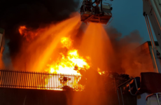 A huge fire is raging at a scrap metal recycling factory in Limerick
