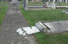 Photos: Up to 30 headstones vandalised in Dublin cemetery