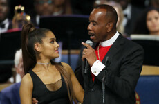 The bishop at Aretha Franklin's funeral has been accused of 'groping' Ariana Grande on stage