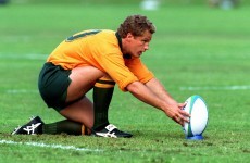 Wallabies fly-half Michael Lynagh receiving treatment for suspected stroke