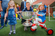 Dublin's four-in-a-row All-Ireland champions visit children's hospitals with Sam Maguire