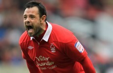 Political football: Ireland midfielder Andy Reid lends support to Vita Cortex workers