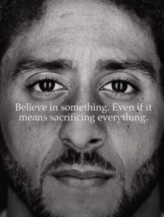 First American football player to kneel for the national anthem chosen for new Nike campaign