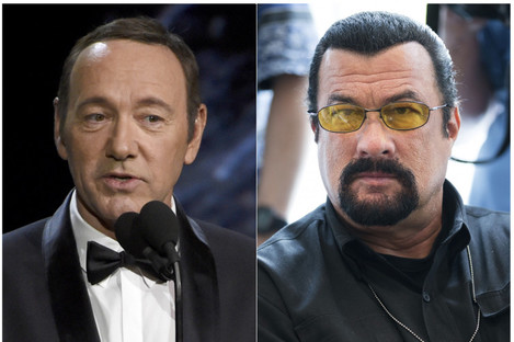 Kevin Spacey (left) and Steven Seagal (right)