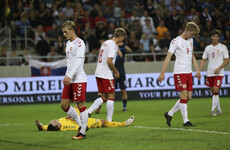 Denmark's team of amateurs and futsal players battle gamely but are beaten by Slovakia