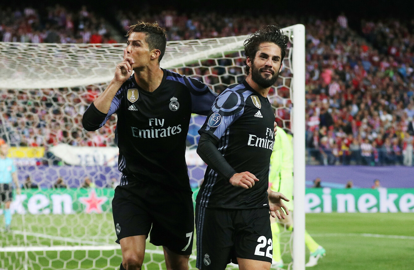 Ronaldo not missed by Real Madrid 'at the moment' - Isco ...