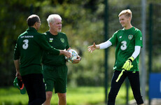 Promising young Liverpool goalkeeper called up to train with Ireland's senior squad