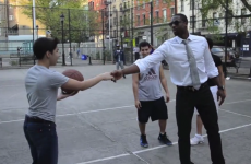 Wanna see NBA superstar Dwyane Wade playing a pickup game with some kids?