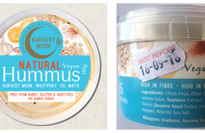 Batch of 'Harvest Moon' hummus recalled due to listeria detection