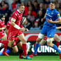 Scarlets survive grandstand finish to inflict first league defeat on champions Leinster