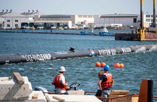 The Ocean Cleanup project sails out to sweep Pacific plastic