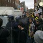 Riot gardaí clash with demonstrators in Dublin