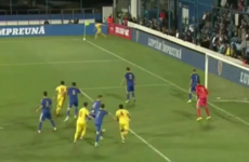 Gheorghe Hagi's young fella scored directly from a corner last night