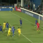 Gheorghe Hagi's young fella scored directly from a corner last night