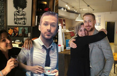Ryan Gosling visited a cardboard cutout of himself after a café asked him to