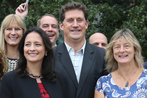Green Party Leader Eamon Ryan, TD Catherine Martin and Senator Grace O’Sullivan.
