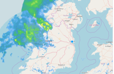 National wind warning issued and 'intense bursts of rain' expected