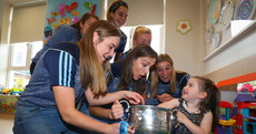 Dublin's All-Ireland heroes bring the Brendan Martin Cup to Crumlin Children's Hospital