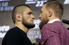 McGregor and Khabib come face to face in presser that resembles bad sitcom with no laugh track