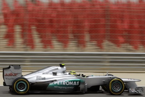 Mercedes Grand Prix driver Nico Rosberg this morning.