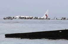 Plane 'lands short of the runway' and ditches into Pacific lagoon