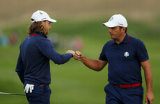 Fleetwood and Molinari offer glimmer of hope as Team Europe avoid whitewash in opening fourballs