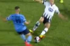 Dundalk defender Cleary lucky to avoid red for rash two-footed challenge