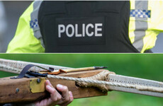 Three men arrested after car driven repeatedly at front of house and crossbow fired