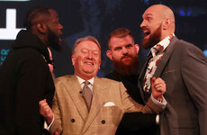 Heavyweight rivals Wilder and Fury square up during frenetic press conference