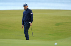 Harrington and McGinley use all their experience to battle the Scottish wind